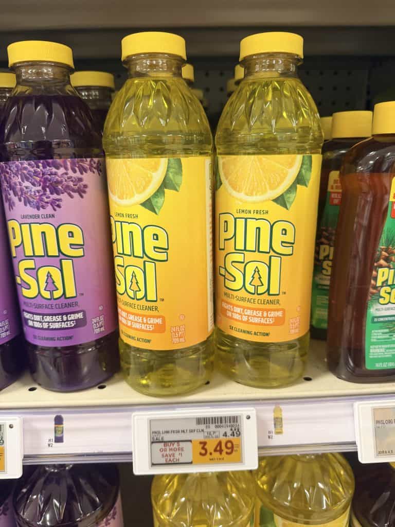 Clorox and Pine Sol Kroger Shelf Image