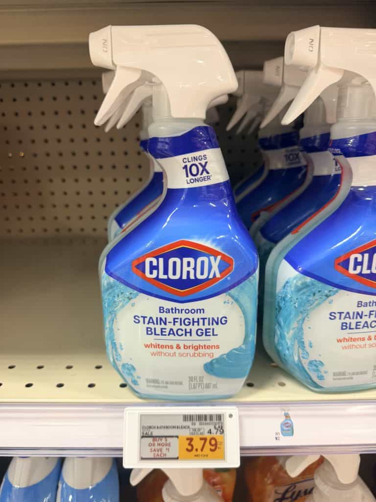 Clorox and Pine Sol Kroger Shelf Image