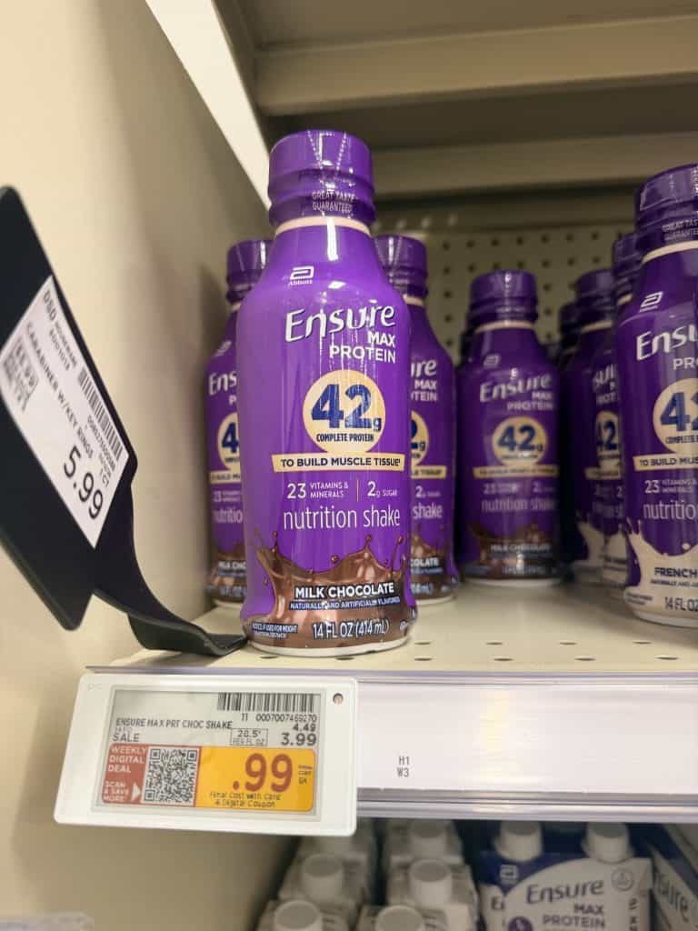 Ensure Max Protein Kroger shelf image