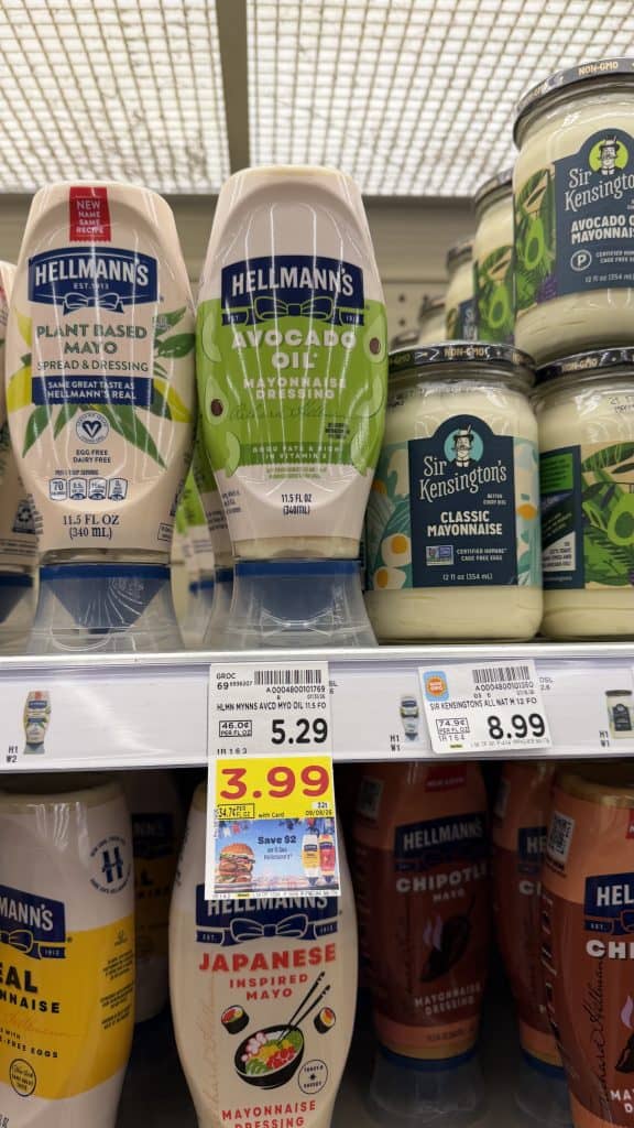 Hellmann's Mayonnaise Kroger Shelf Image