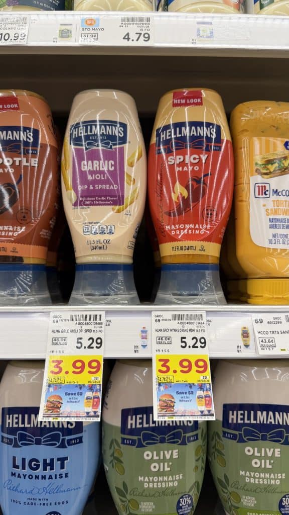 Hellmann's Mayonnaise Kroger Shelf Image