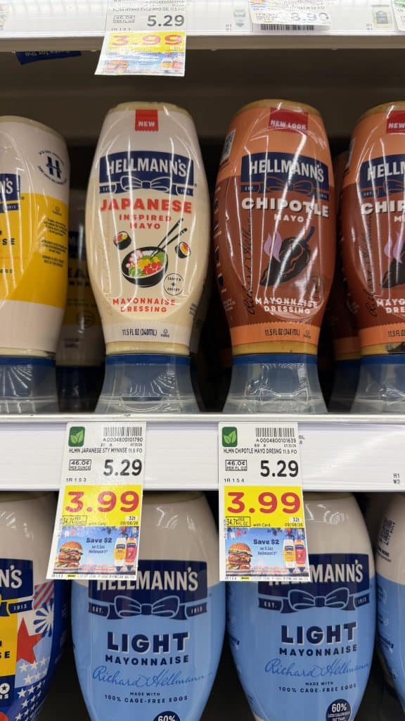 Hellmann's Mayonnaise Kroger Shelf Image