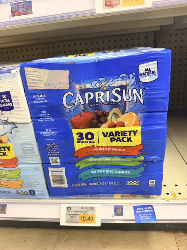 Capri Sun Kroger Shelf Image