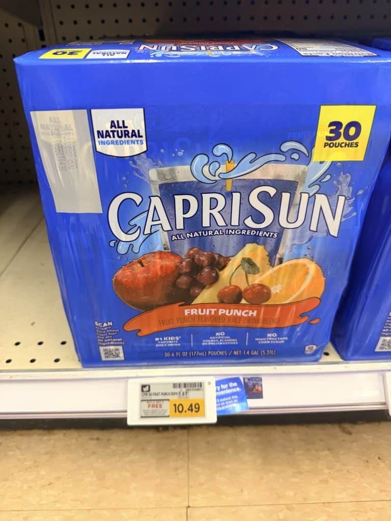 Capri Sun Kroger Shelf Image