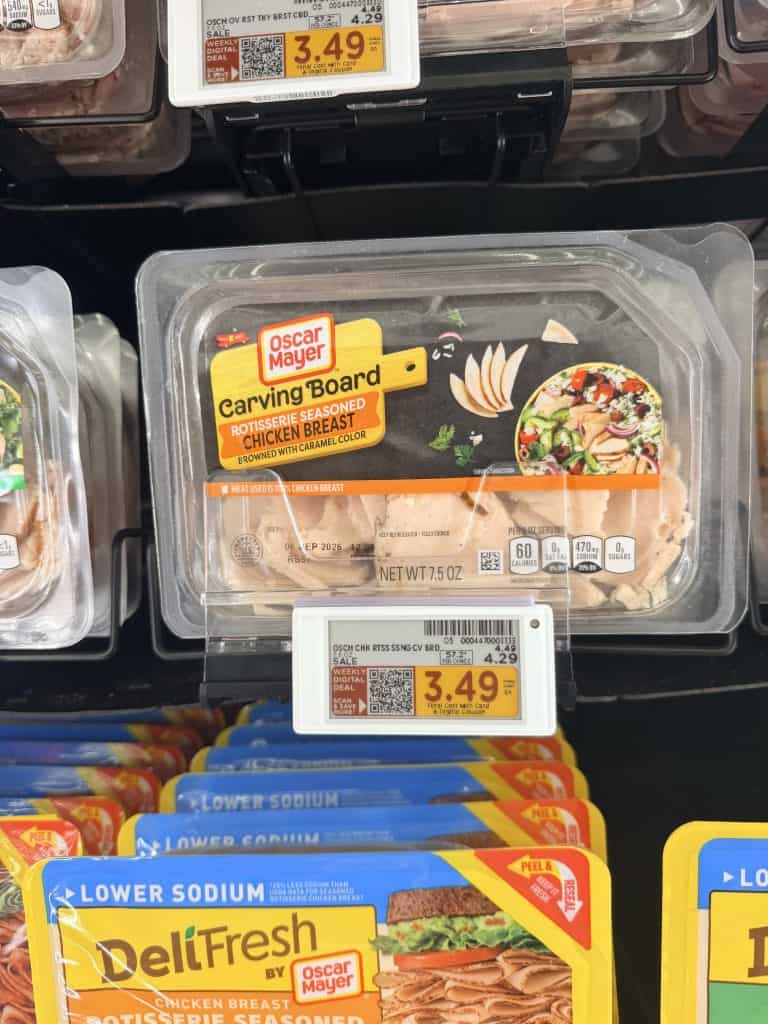 Oscar Mayer Deli Fresh Lunch Meat Kroger Shelf Image