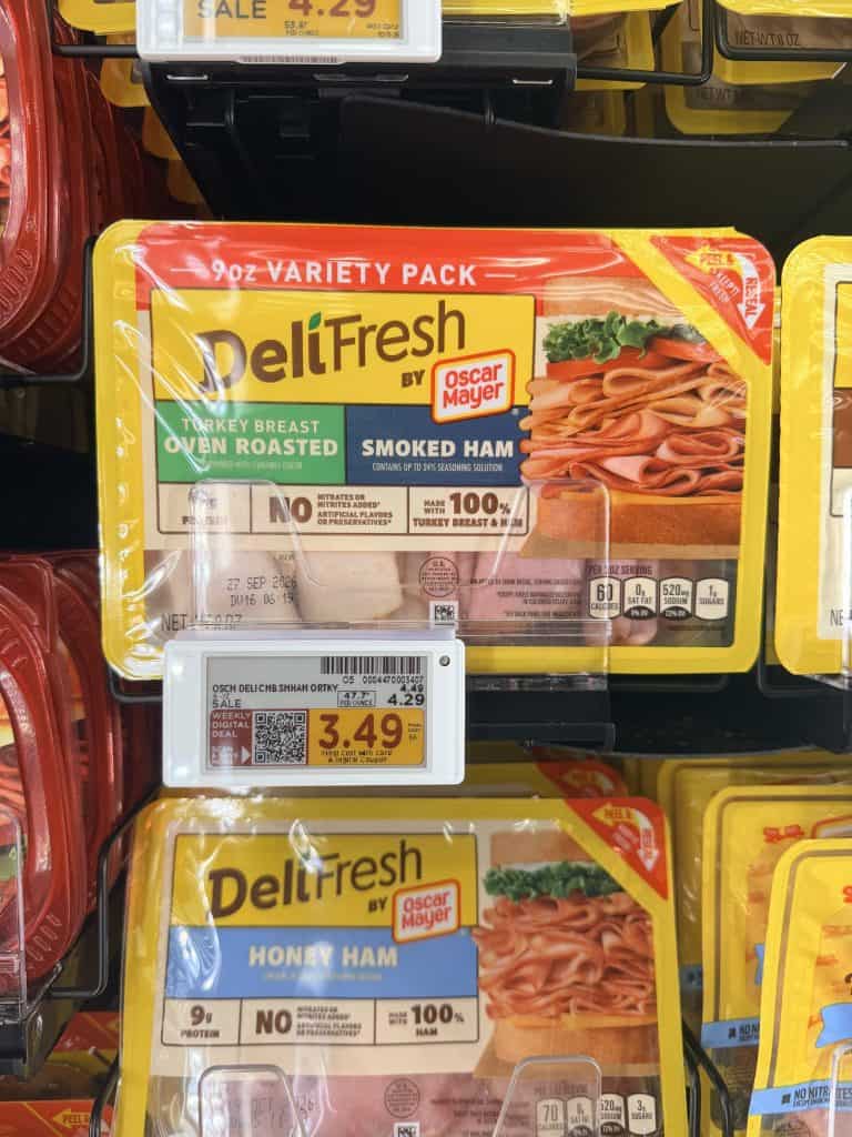 Oscar Mayer Deli Fresh Lunch Meat Kroger Shelf Image