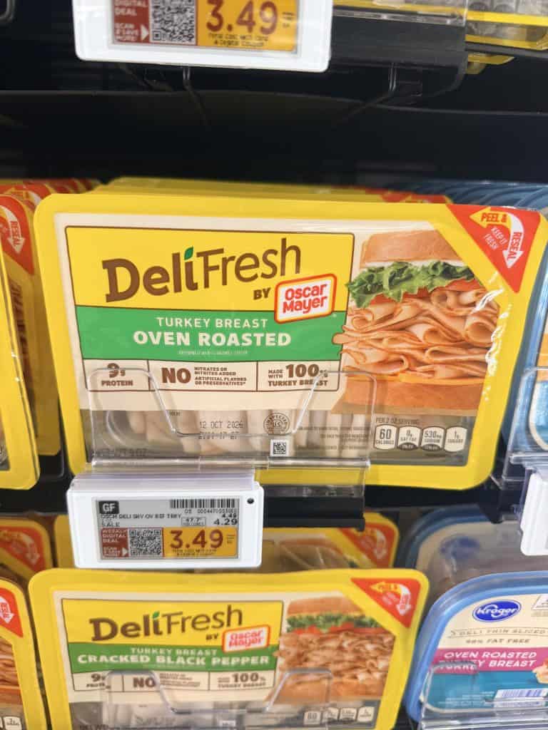 Oscar Mayer Deli Fresh Lunch Meat Kroger Shelf Image