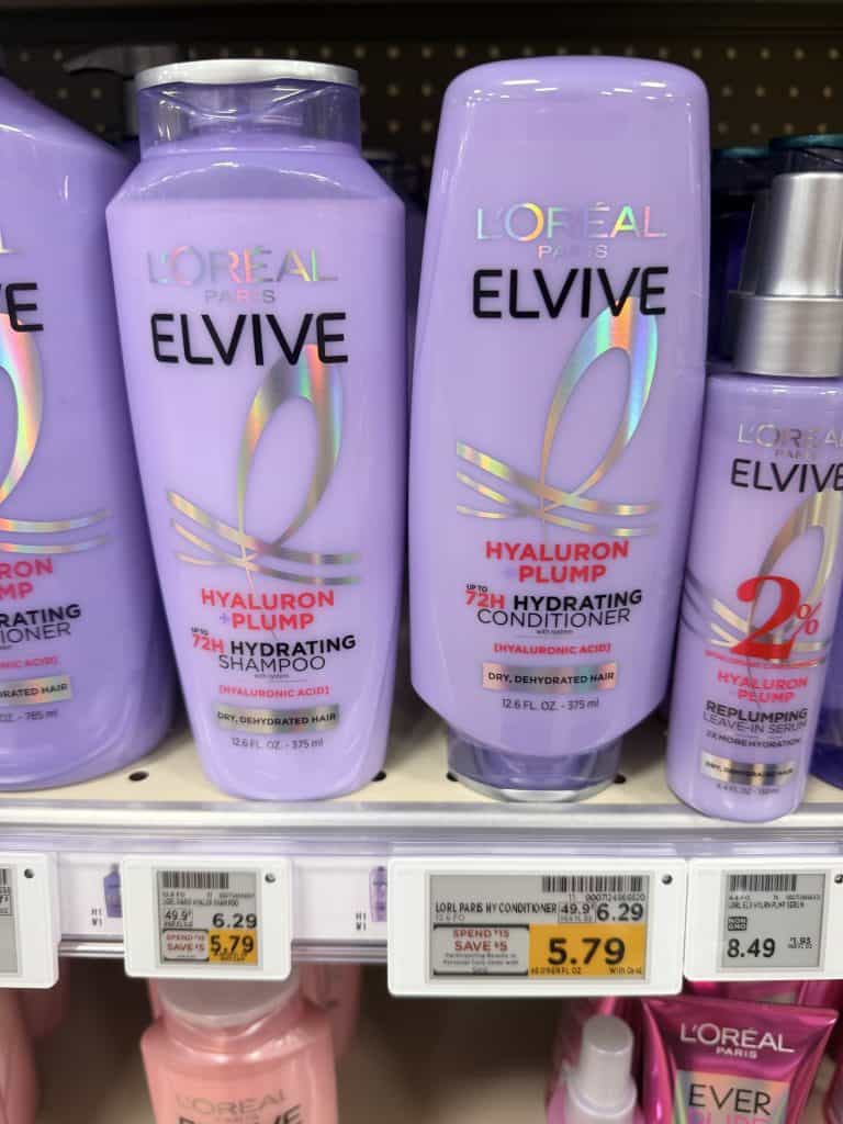L'Oreal Paris Elvive Kroger Shelf Image
