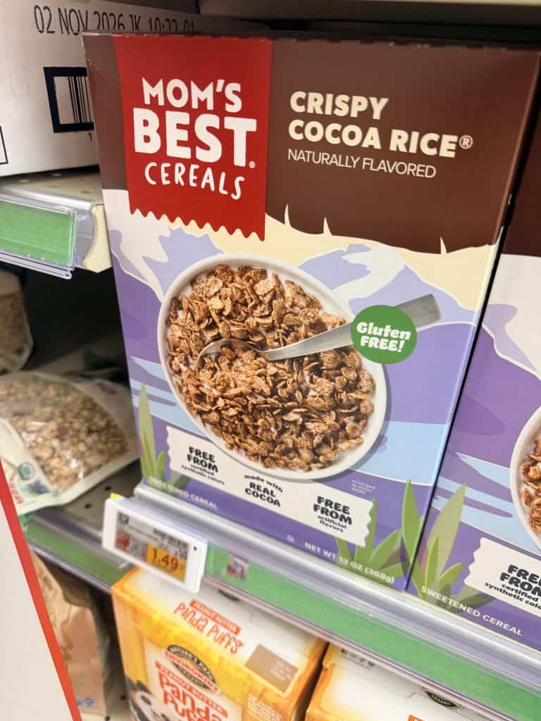 Mom's Best Cereals Kroger Shelf Image
