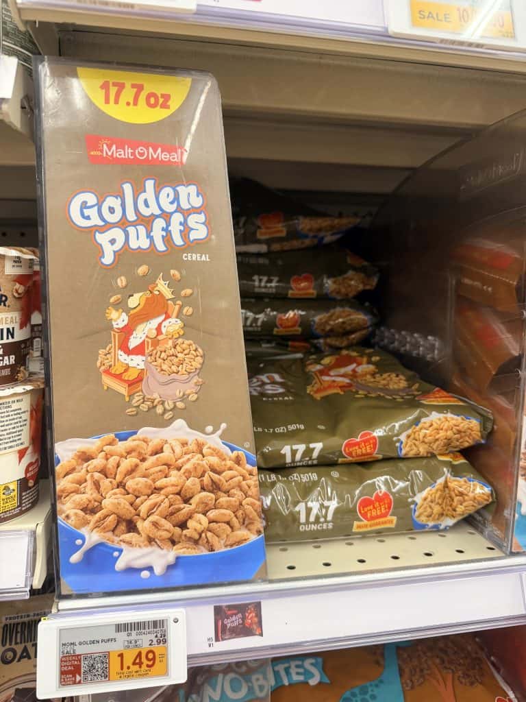 Malt-O-Meal Cereals Kroger Shelf Image
