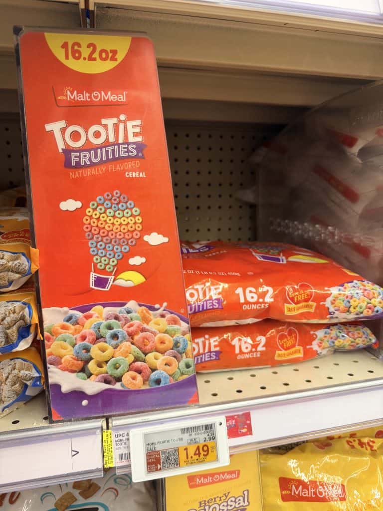 Malt-O-Meal Cereals Kroger Shelf Image
