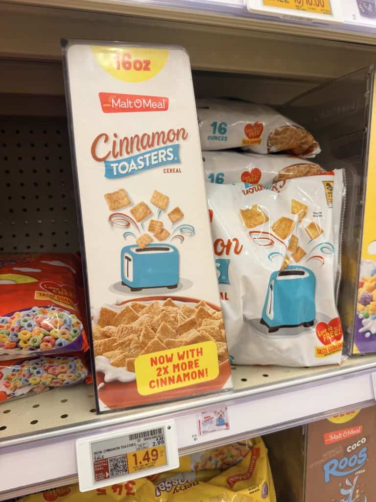 Malt-O-Meal Cereals Kroger Shelf Image