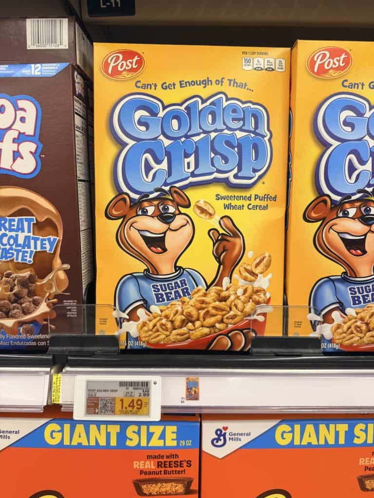 Post Cereals Kroger Shelf Image