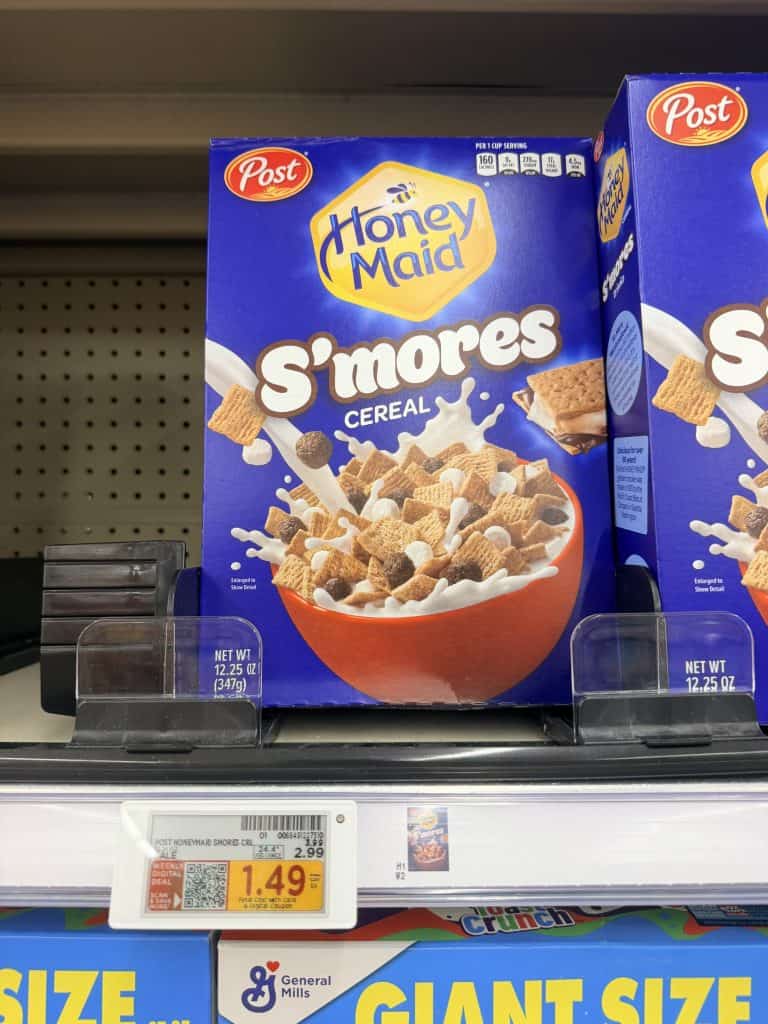 Post Cereals Kroger Shelf Image