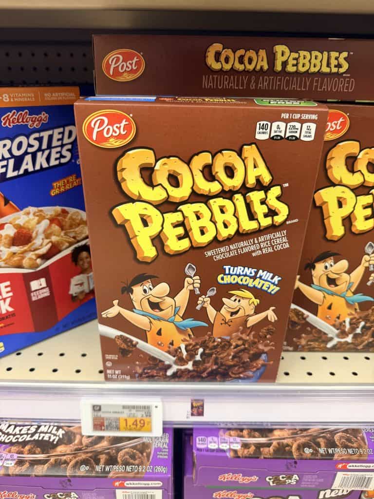 Post Cereals Kroger Shelf Image