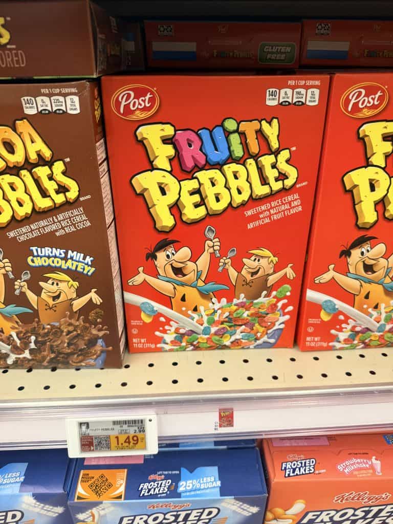 Post Cereals Kroger Shelf Image