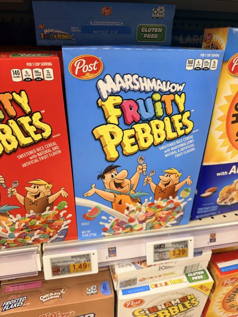 Post Cereals Kroger Shelf Image