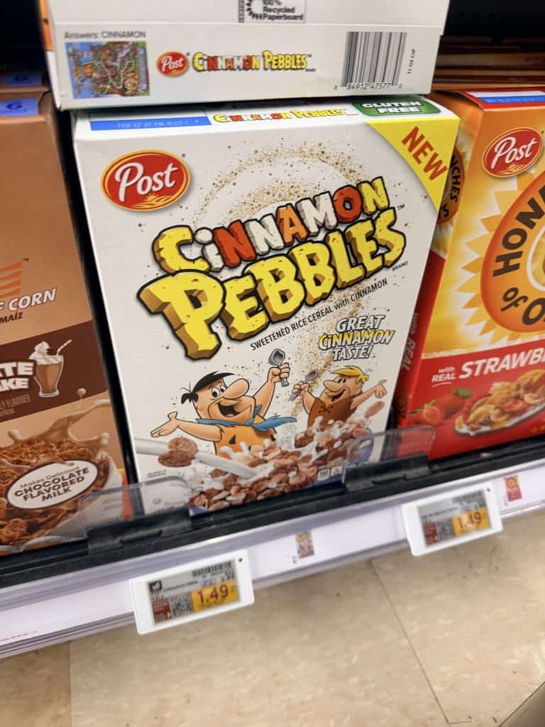 Post Cereals Kroger Shelf Image