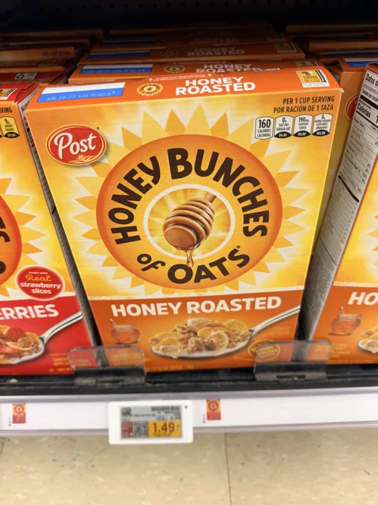Post Cereals Kroger Shelf Image