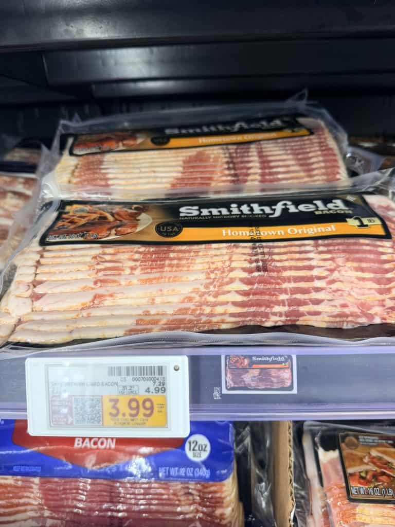 Wright Bacon and Sausage Kroger Shelf Image