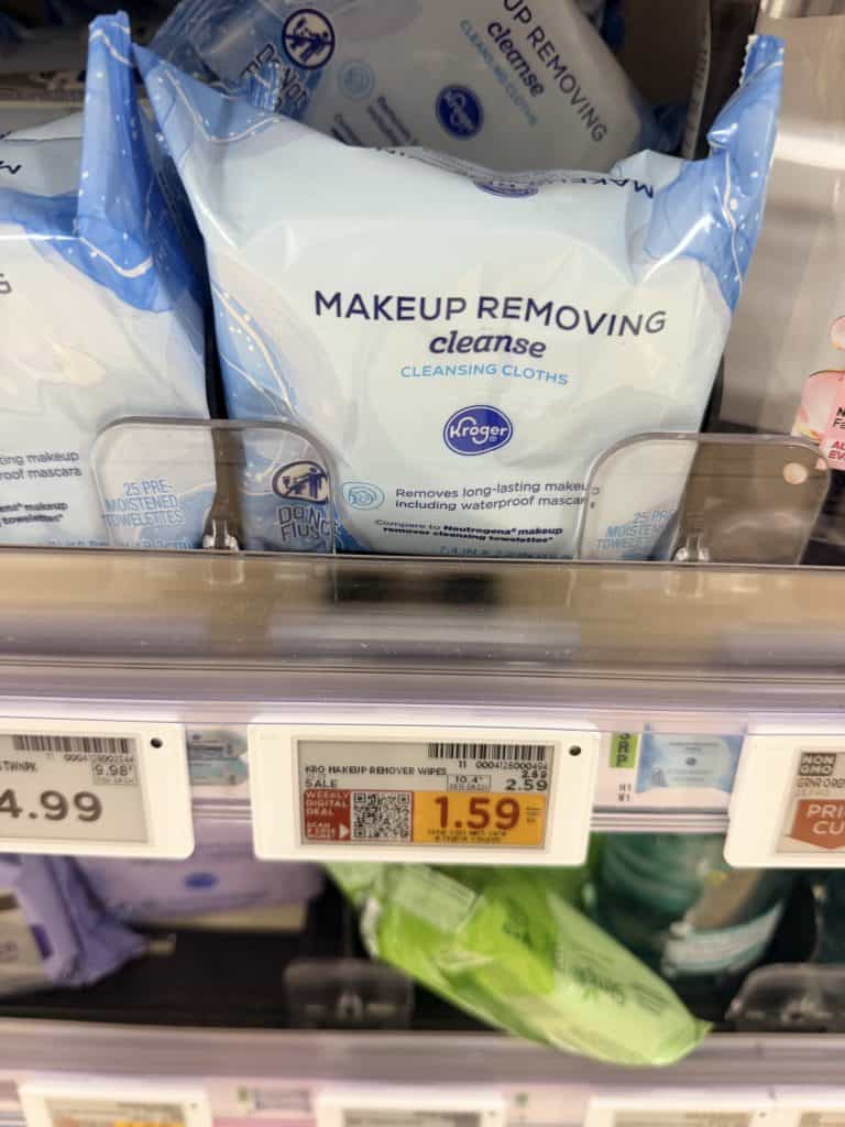 Kroger Facial Wipes Shelf image