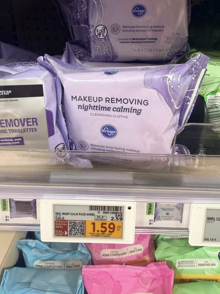 Kroger Facial Wipes Shelf image