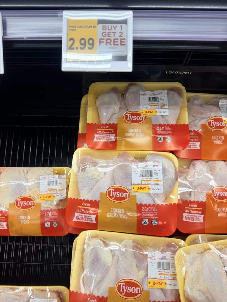 Tyson Chicken Kroger Shelf Image