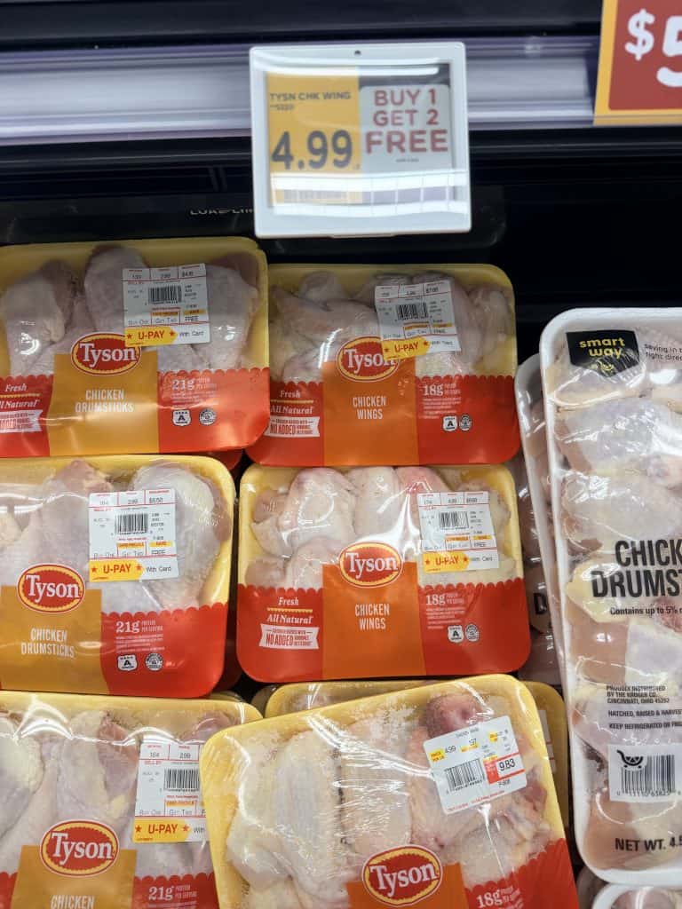 Tyson Chicken Kroger Shelf Image