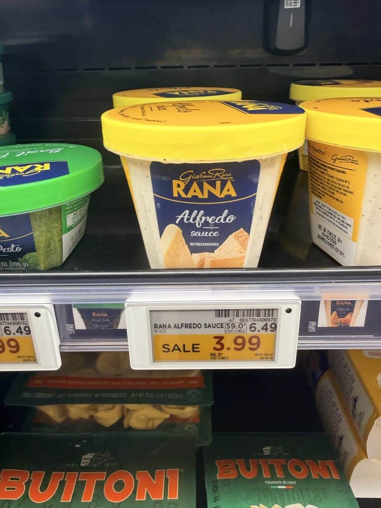 Rana Pasta sauce Kroger Shelf Image