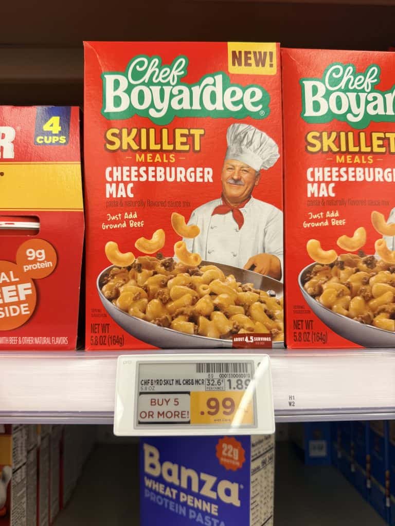 Chef Boyardee Skillet Meal Kroger Shelf Image