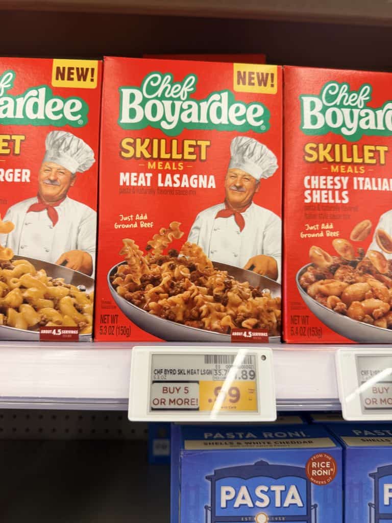 Chef Boyardee Skillet Meal Kroger Shelf Image