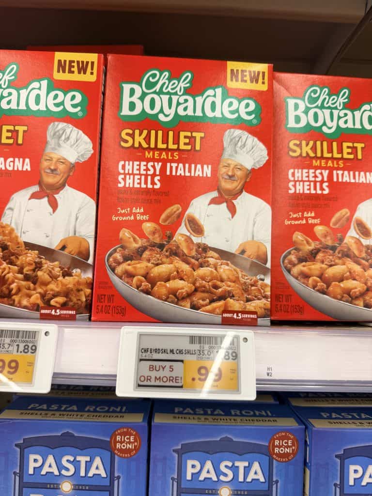 Chef Boyardee Skillet Meal Kroger Shelf Image