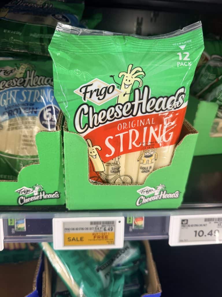 Frigo Cheeseheads Kroger shelf image