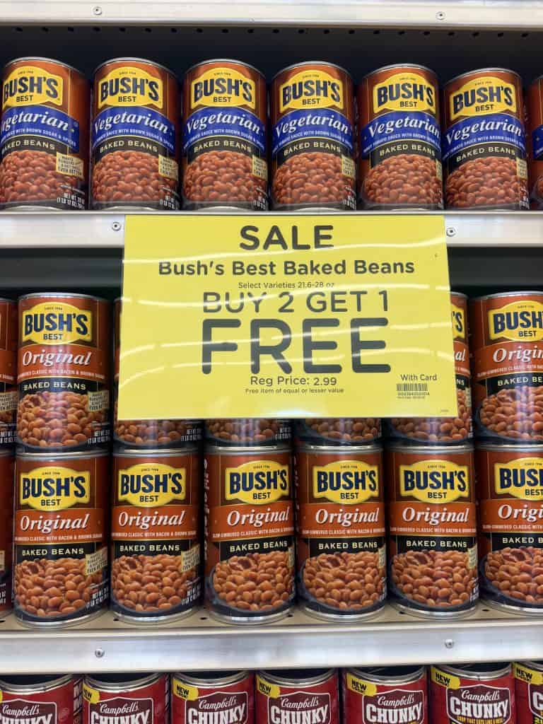 Bush's Baked Beans Kroger shelf image