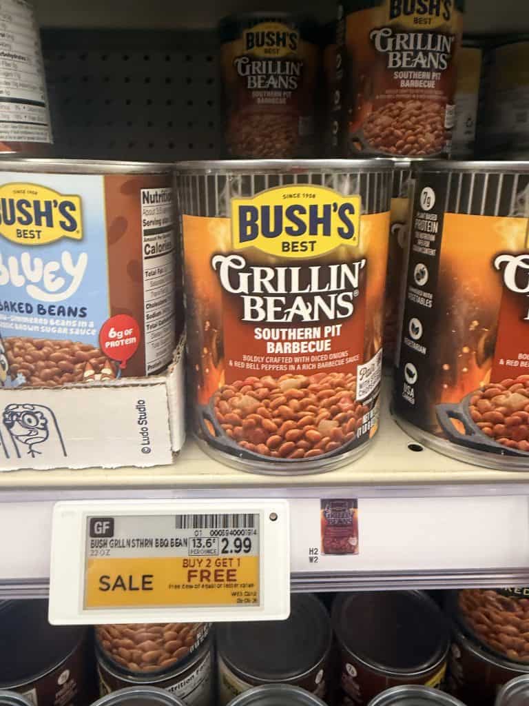 Bush's Baked Beans Kroger shelf image