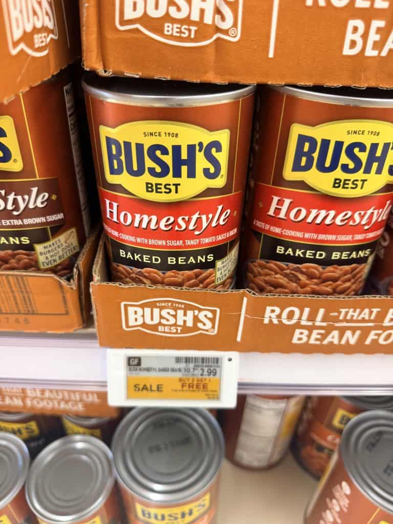 Bush's Baked Beans Kroger shelf image