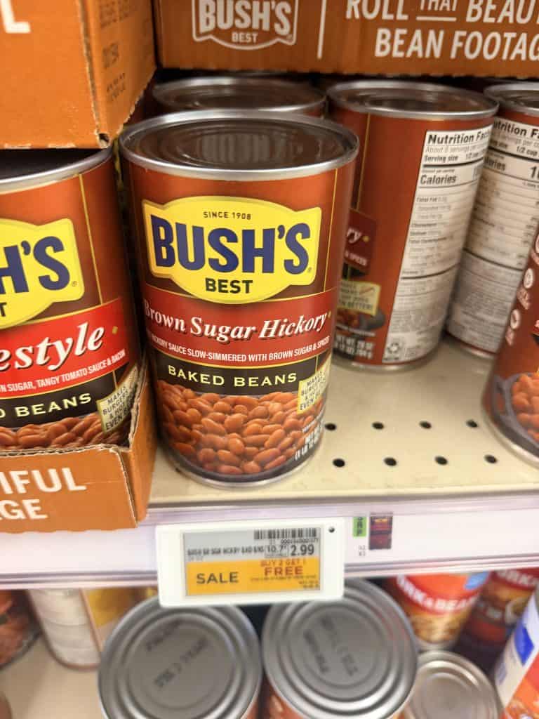 Bush's Baked Beans Kroger shelf image