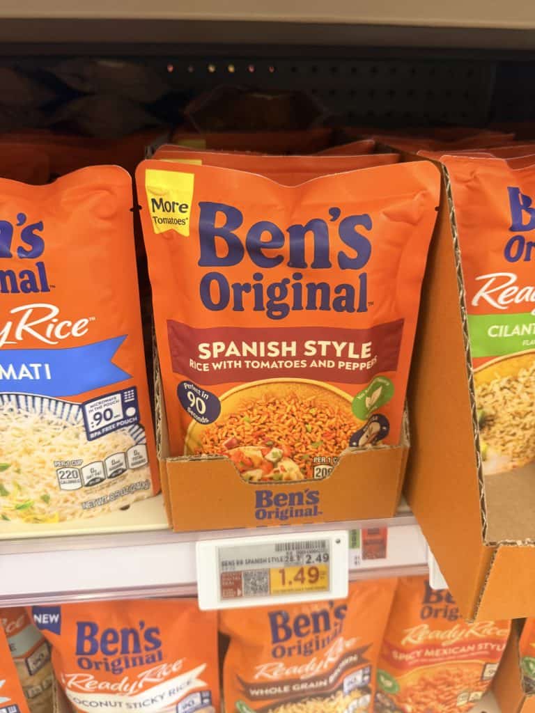 Ben's Original Rice Kroger Shelf Image