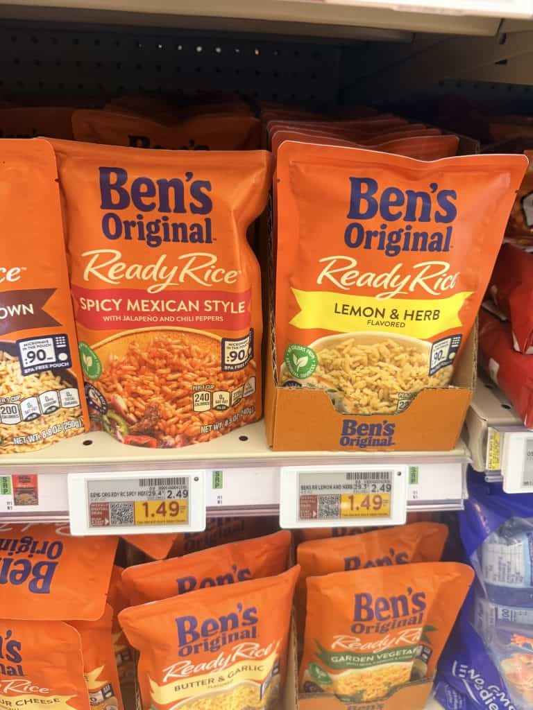 Ben's Original Rice Kroger Shelf Image