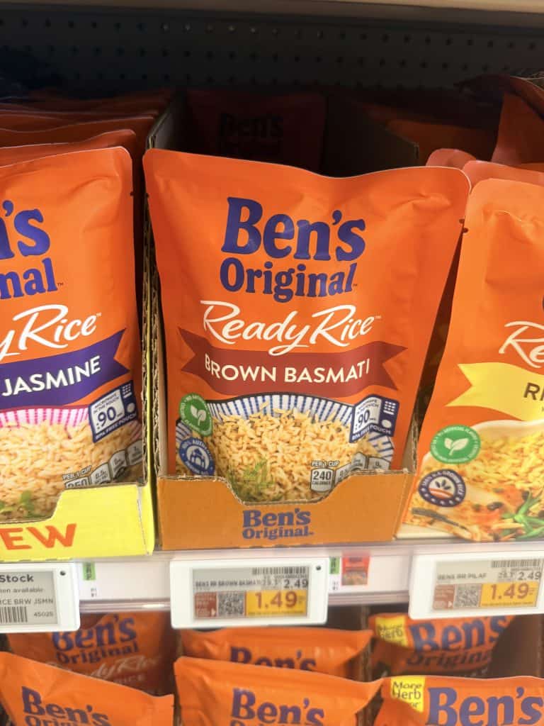 Ben's Original Rice Kroger Shelf Image