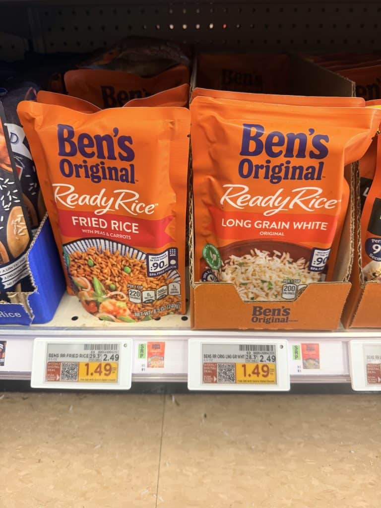 Ben's Original Rice Kroger Shelf Image