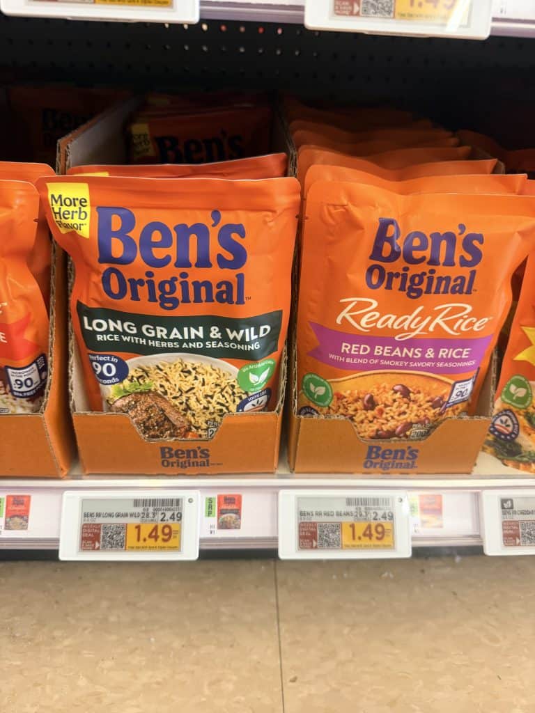 Ben's Original Rice Kroger Shelf Image