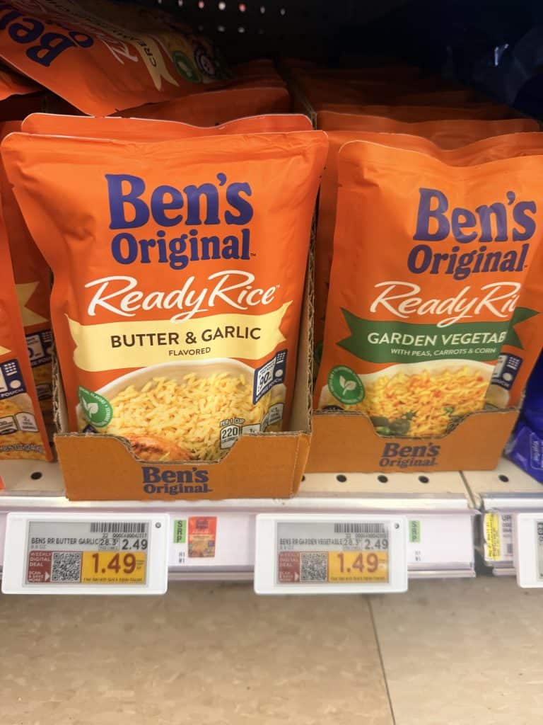 Ben's Original Rice Kroger Shelf Image