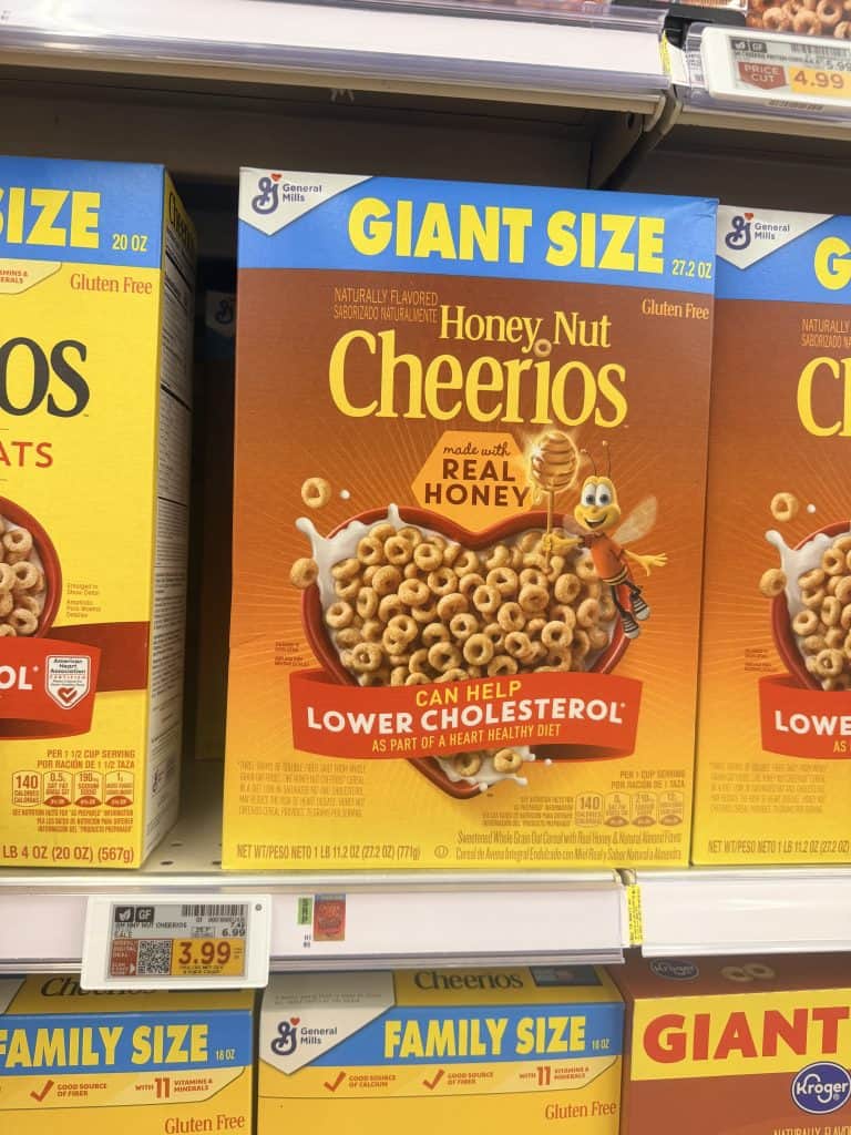 General Mills Cereal Kroger Shelf Image