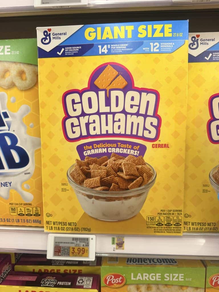 General Mills Cereal Kroger Shelf Image