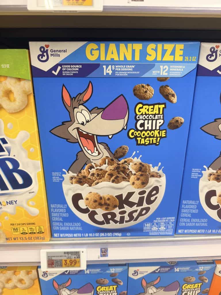 General Mills Cereal Kroger Shelf Image