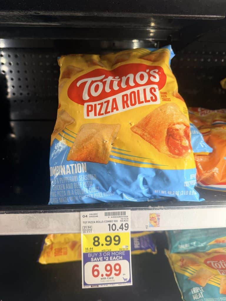 Totino's Pizza Rolls Kroger Shelf Image