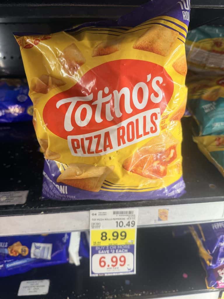 Totino's Pizza Rolls Kroger Shelf Image