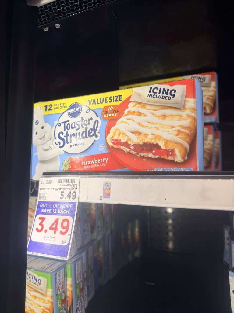 Pillsbury Toaster Strudel Kroger Shelf Image