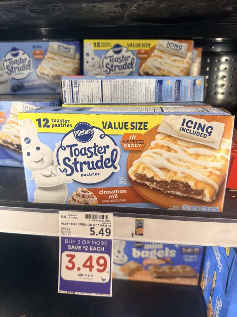 Pillsbury Toaster Strudel Kroger Shelf Image